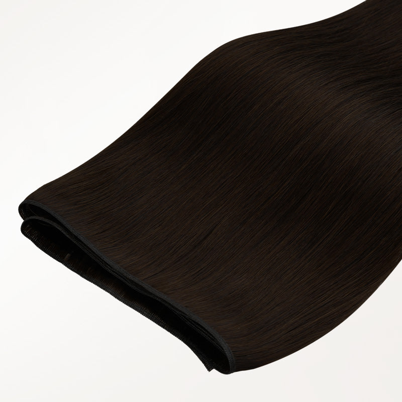 Dark Brown (2) Genius Weft Hair Extensions (50-120g)_100% Remy Human Hair.
