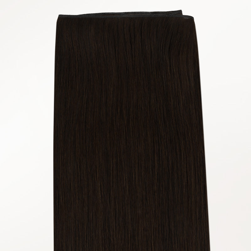 Dark Brown (2) Genius Weft Hair Extensions (50-120g)_100% Remy Human Hair.