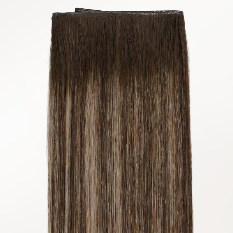 Honey Blonde Balayage (4/26/4) Genius Weft Hair Extensions (50-120g)_100% Remy Human Hair.