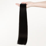 Jet Black (1) Genius Weft Hair Extensions (50-120g)_100% Remy Human Hair.