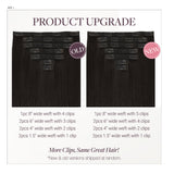 GOO GOO VOLUME Seamless Clip in Human Hair Extensions_100% Remy Human Hair.