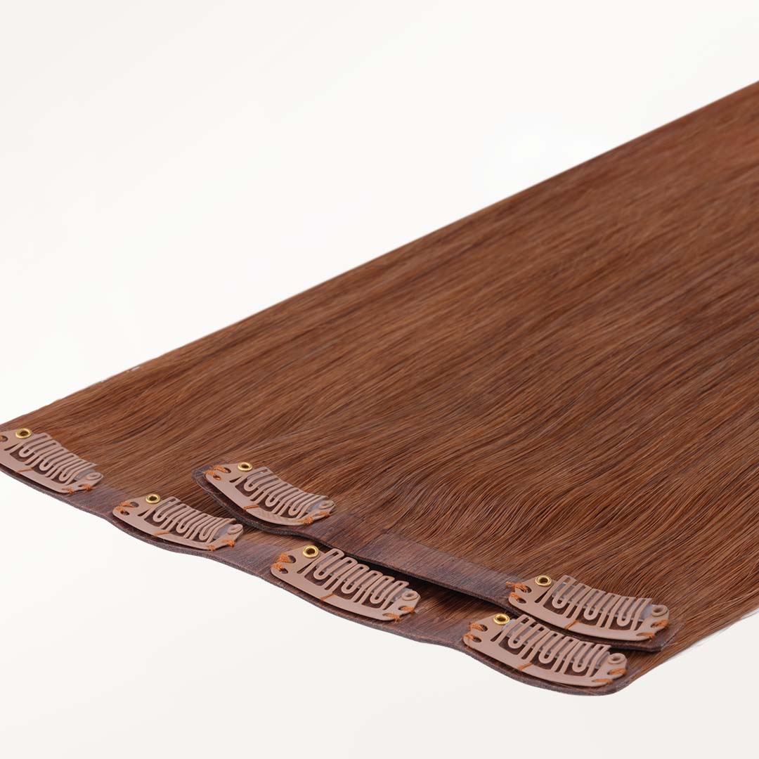 Cinnamon Terra Copper (330) Seamless Clip-Ins (130g-160g) [Clearance]_100% Remy Human Hair.