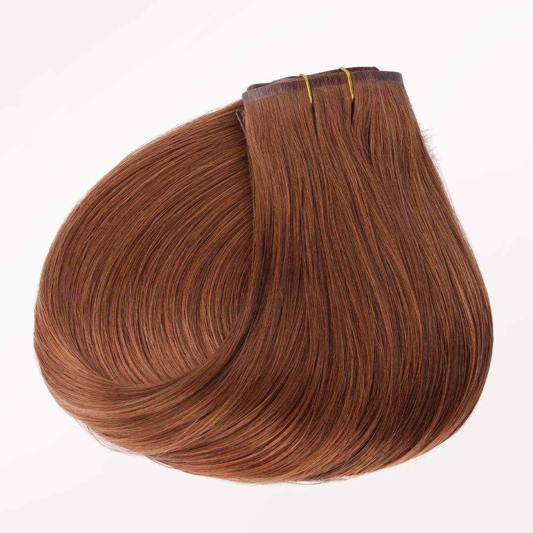 Cinnamon Terra Copper (330) Seamless Clip-Ins (130g-160g) [Clearance]_100% Remy Human Hair.