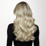 Ash Blonde Highlights (17A/60A) Seamless Clip-Ins (130g-160g)_100% Remy Human Hair.