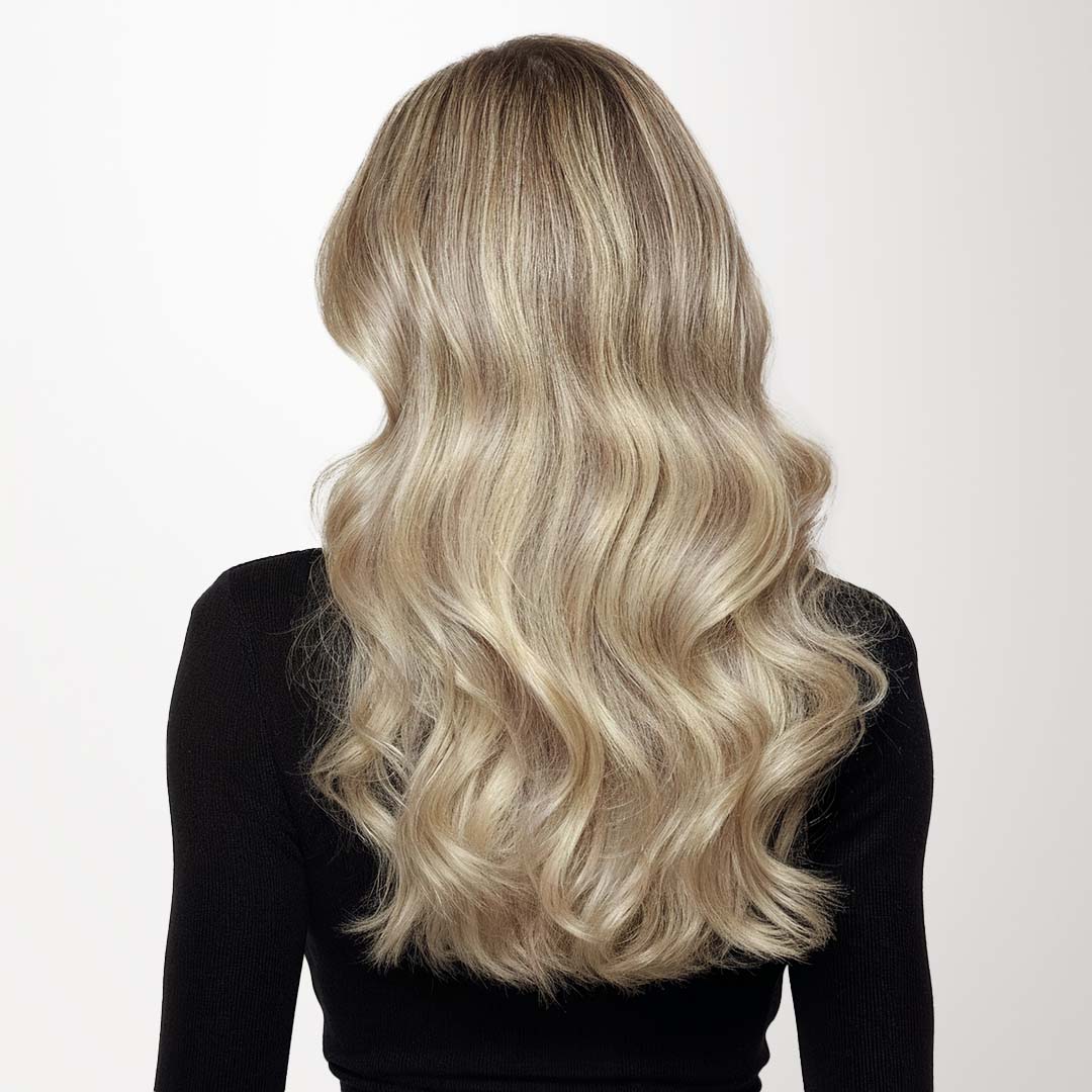 Ash Blonde Highlights (17A/60A) Seamless Clip-Ins (130g-160g)-100% Remy Human Hair.