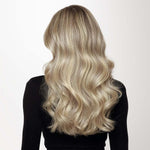 Ash Blonde Highlights (17A/60A) Seamless Clip-Ins (130g-160g)-100% Remy Human Hair.
