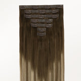 Bleach Blonde Balayage (3/8/613) Seamless Clip-Ins (130g-160g)-100% Remy Human Hair.