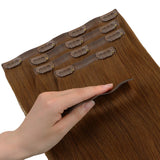 Copper (350) Seamless Clip-Ins (130g-160g) [Clearance]_100% Remy Human Hair.