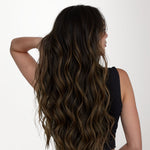 Dark Brown Balayage (2/6/2) Seamless Clip-Ins (130g-160g)-100% Remy Human Hair.