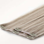 Dark Blonde Highlighted Bleach Blonde (18A/613A) Seamless Clip-Ins [Clearance]_100% Remy Human Hair.