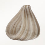 Dark Blonde Highlighted Bleach Blonde (18A/613A) Seamless Clip-Ins [Clearance]_100% Remy Human Hair.
