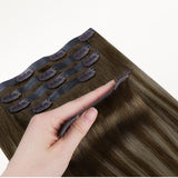 Honey Blonde Balayage (4/26/4) Seamless Clip-Ins [Clearance]_100% Remy Human Hair.