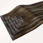 Honey Blonde Balayage (4/26/4) Seamless Clip-Ins [Clearance]_100% Remy Human Hair.
