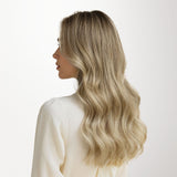 Light Blonde Highlights (16/22A) Seamless Clip-Ins (130g-160g) [Clearance]_100% Remy Human Hair.