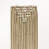 Light Blonde Highlights (16/22A) Seamless Clip-Ins (130g-160g) [Clearance]_100% Remy Human Hair.