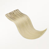 Platinum Blonde Balayage (17/22/60) Seamless Clip-Ins [Clearance]_100% Remy Human Hair.