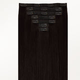 Dark Brown (2) Seamless Clip-Ins [Clearance]_100% Remy Human Hair.