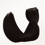 Dark Brown (2) Seamless Clip-Ins [Clearance]_100% Remy Human Hair.