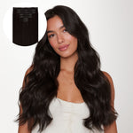 Dark Brown (2) Seamless Clip-Ins [Clearance]_100% Remy Human Hair.