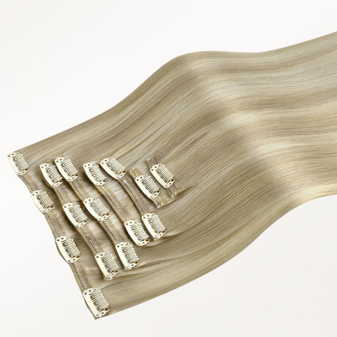 Ash Blonde Highlights (17A/60A) Classic Clip-Ins (150g-170g) [Clearance]_100% Remy Human Hair.
