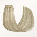 Ash Blonde Highlights (17A/60A) Classic Clip-Ins (150g-170g) [Clearance]_100% Remy Human Hair.