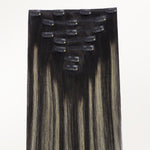Black to Light Blonde Balayage (1B/19/1B) Classic Clip-Ins (150g-170g)_100% Remy Human Hair.