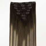 Bleach Blonde Balayage (3/8/613) Thick Classic Clip-Ins (150g-170g) [Clearance]_100% Remy Human Hair.