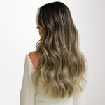 Bleach Blonde Balayage (3/8/613) Thick Classic Clip-Ins (150g-170g) [Clearance]_100% Remy Human Hair.