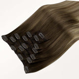 Bleach Blonde Balayage (3/8/613) Thick Classic Clip-Ins (150g-170g) [Clearance]_100% Remy Human Hair.