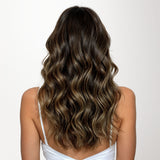 Dark Brown Balayage (2/6/2) Thick Clip-Ins Set_100% Remy Human Hair.