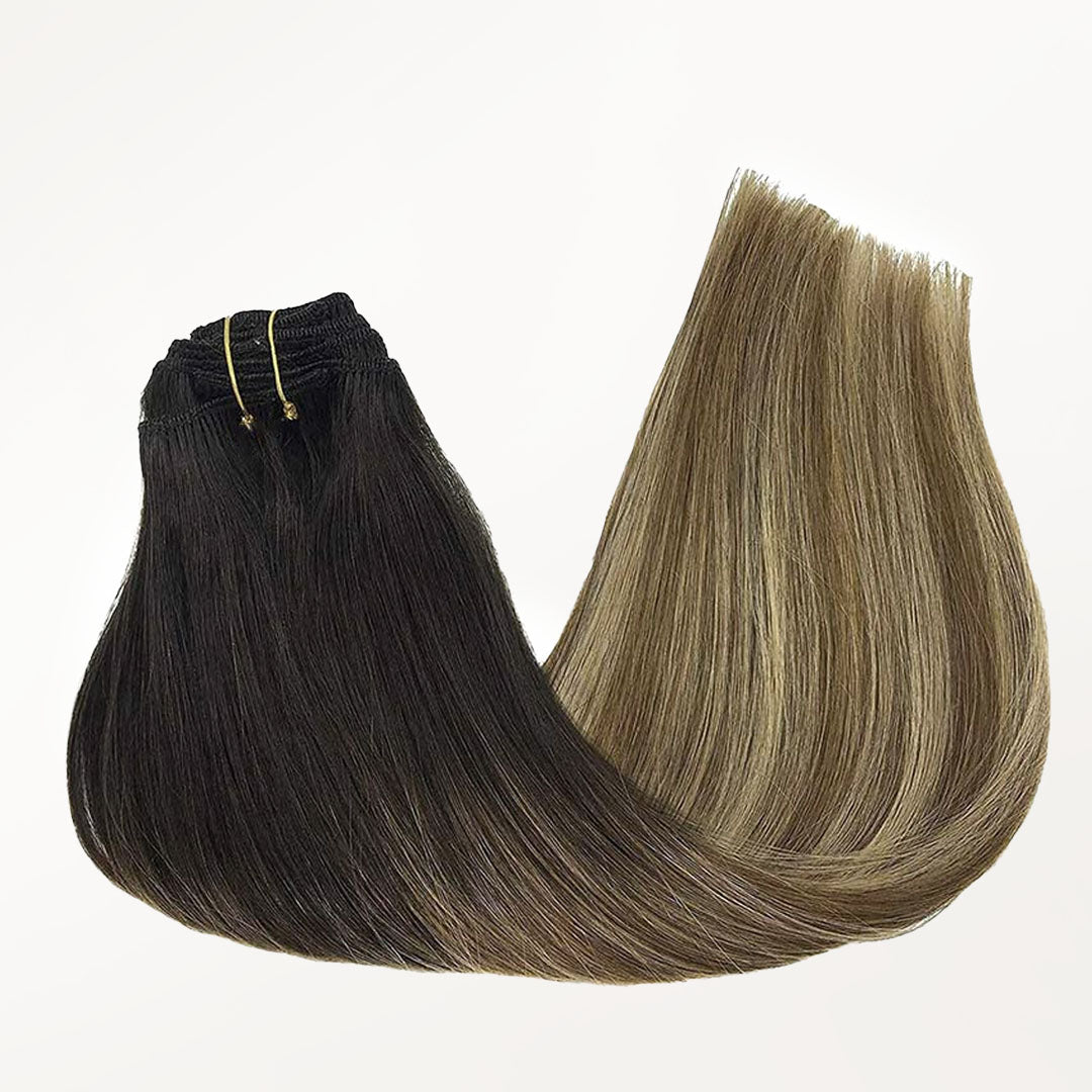 Dirty Blonde Omber (2/6/18) Classic Clip-Ins (150g-170g) [Clearance]_100% Remy Human Hair.