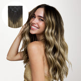 Dirty Blonde Omber (2/6/18) Classic Clip-Ins (150g-170g) [Clearance]_100% Remy Human Hair.
