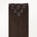 Chocolate Brown (4A) Classic Clip-Ins (150g-170g) [Clearance]_100% Remy Human Hair.