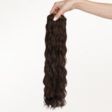 Chocolate Brown (4A) Elf Curly Clip-in Hair Extensions (120-150g)_100% Remy Human Hair.
