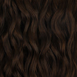 Chocolate Brown (4A) Elf Curly Clip-in Hair Extensions (120-150g)_100% Remy Human Hair.