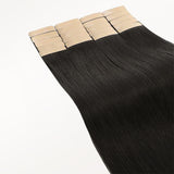 Dark Brown (2) Silky Straight Tape In Hair Extensions 50g