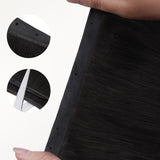 Jet Black (1) Butterfly Weft Hair Extensions (100g-150g)_100% Remy Human Hair.