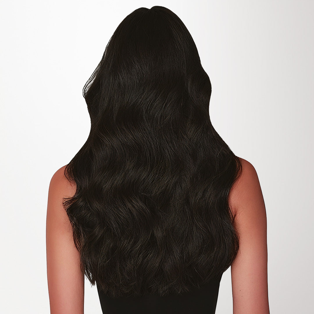 Natural Black (1B) Butterfly Weft Hair Extensions (100g-150g)_100% Remy Human Hair.