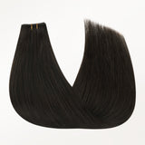 Natural Black (1B) Butterfly Weft Hair Extensions (100g-150g)_100% Remy Human Hair.