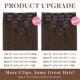 Classic Clip in Hair Extensions-1_100% Remy Human Hair.