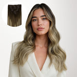 Bleach Blonde Balayage (3/8/613) Classic Clip-Ins [Clearance]_100% Remy Human Hair.