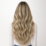  Ash Beige Blonde Blend (T12A/18H/P18H) Classic Clip-Ins (120g-150g)-100% Remy Human Hair.