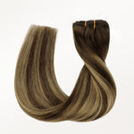 Caramel Blonde Balayage (4/27/4) Classic Clip-Ins (120g-150g)-100% Remy Human Hair.