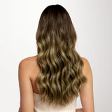 Caramel Blonde Balayage (4/27/4) Classic Clip-Ins (120g-150g)-100% Remy Human Hair.