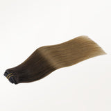 Chocolate Dip Color Melt (1D/2C/4E) Classic Clip-Ins (120g)_100% Remy Human Hair.