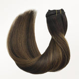 Dark Brown Balayage (2/6/2) Classic Clip-Ins [Clearance]_100% Remy Human Hair.
