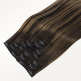 Dark Brown Balayage (2/6/2) Classic Clip-Ins [Clearance]_100% Remy Human Hair.