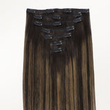 Dark Brown Balayage (2/6/2) Classic Clip-Ins [Clearance]_100% Remy Human Hair.