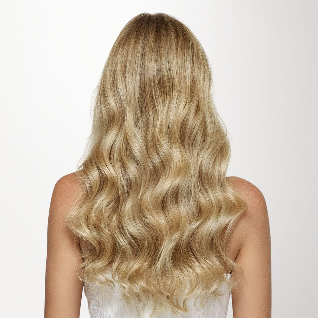Dirty Blonde Highlights (18D/22F) Classic Clip-Ins (120g-130g)_100% Remy Human Hair.