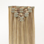 Dirty Blonde Highlights (18D/22F) Classic Clip-Ins (120g-130g)_100% Remy Human Hair.
